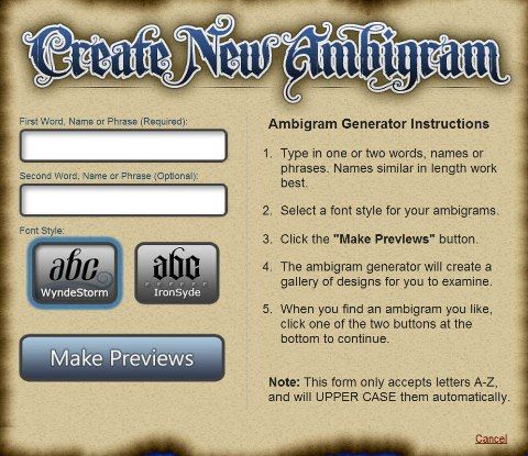 ambigram generator free download mac
